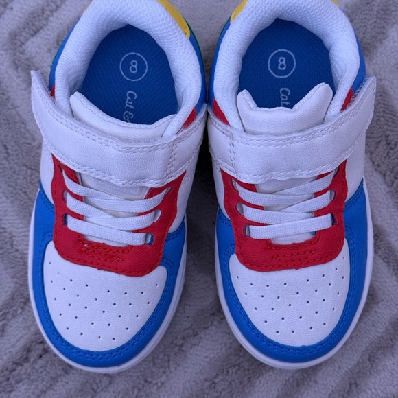 Cat & Jack Other - Cat & Jack Red, Blue, and White Kids Sneakers